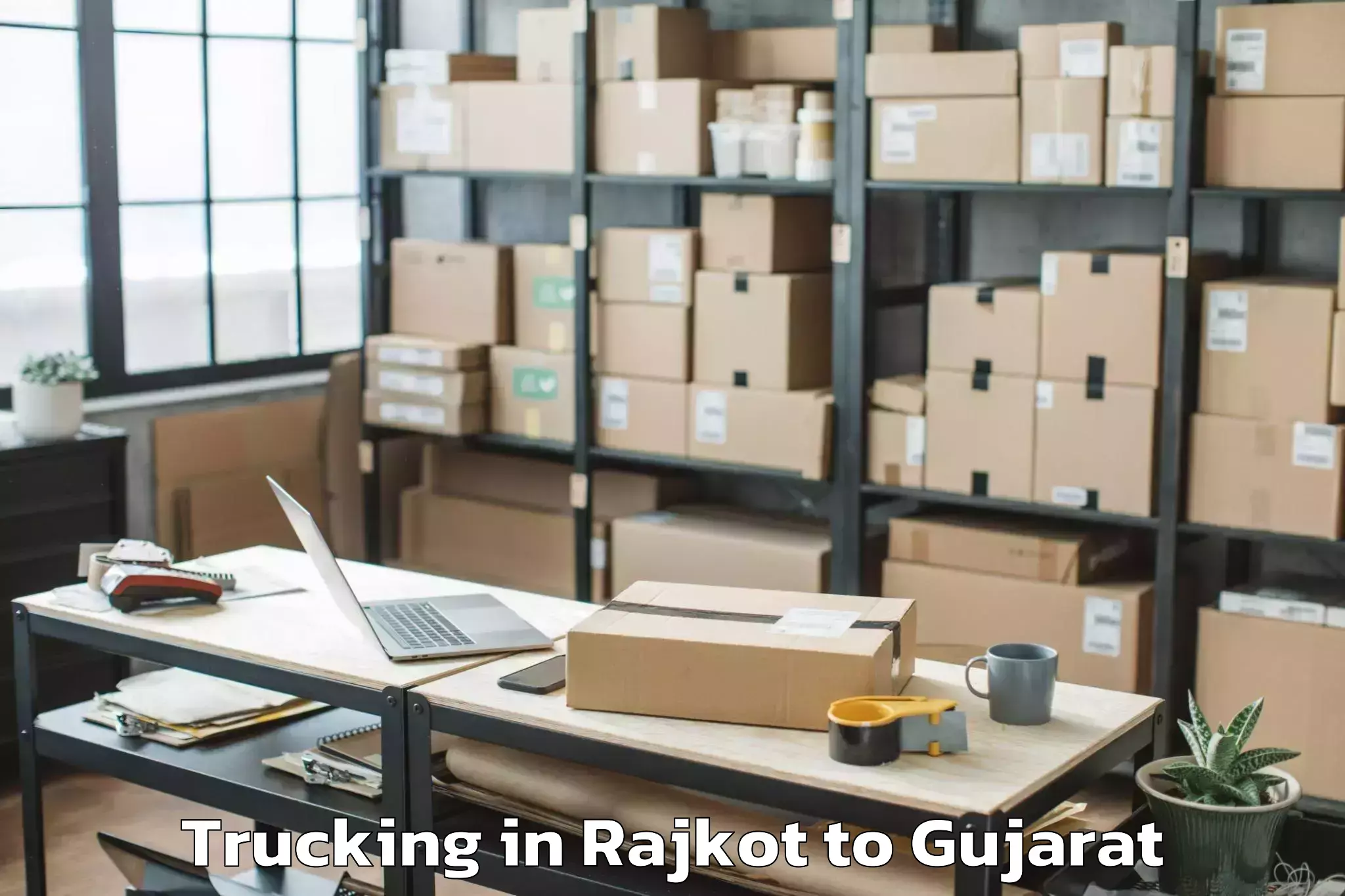 Book Rajkot to Khambha Trucking Online